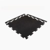 Rubber Tile Interlocks with Borders 1/4 Inch Black Pacific full angle borders.