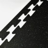 Rubber Tile Interlocks with Borders 1/4 Inch Regrind with edge border