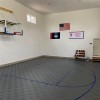 VersaCourt Active Outdoor Court Tile 5/8 Inch 15.75x15.75 Inches basement install in graphite