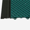 VersaCourt Active Outdoor Court Tile 5/8 Inch 15.75x15.75 Inches emerald green tile with black reducer