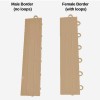 versacourt boast outdoor court edge reducers in sand color