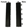 VersaCourt Compete Indoor Court Edge Reducer 1/2 Inch x 10 Inches Pack of 10 Male and Female in black labeled