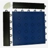 Corner and borders for VersaCourt Compete Indoor Court Tile 1/2 Inch x 10x10 Inches in black and white