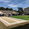 VersaCourt Outdoor Game Court Tile 3/4 Inch installing shuffleboard court in sand