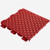 Full tile of VersaCourt Pickleball Performance Court Tile 3/4 Inch x 10.13x10.13 Inches in Bright Red