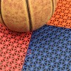 VersaCourt Outdoor Game Court Tile 3/4 Inch x 10x10 Inches interlocked tiles with basketball