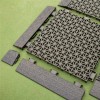 VersaCourt Pickleball Court Tile Edge Reducer 3/4 Inch 2x10 Inches Pack of 10 in graphite with corner and tile