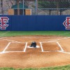 BackStop Folding Pad 2 Inch x 4x10 Ft. in Royal Blue with red graphics