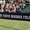 BackStop Folding Pad 2 Inch x 4x10 Ft. in black with field name logo