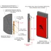 Wall Pad 2x4 ft 2 Inch ASTM Foam WB Z Clip diagram