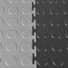 Coin Top PVC Black interlock.