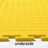 Smooth Top PVC Interlocking Color Ever Tile Yellow Full