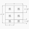 Washbay Button Top 1/2 Inch 10x10 Ft Kit Diagram