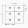 Washbay Button Top 1/2 Inch 12x12 Ft Kit Diagram