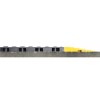 Wearwell ErgoDeck Diamond Plate General Purpose Tile 7/8 Inch x 18x18 Inches Case of 10 side view with yellow ramp