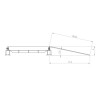 Wearwell Foundation Platform Ramp 36x18 Inch diagram