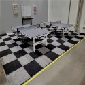 Royal Interlocking Carpet tile in game room with table tennis