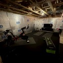 basement home gym plyometric rolled rubber flooring review