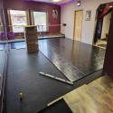 subfloor tiles in dance studio