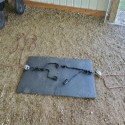 portable horse stall mat used for kneeling