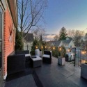 tiles installed on rooftop patio