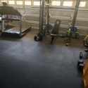 interlocking rubber tiles in garage gym