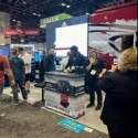 carpet tiles used for a trade show booth