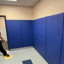 blue wall padding for school