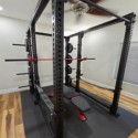 black interlocking foam tiles for home gym