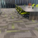 customer review photo of commercial carpet tiles in conference room