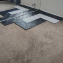 customer review photo of staylock tiles over carpet