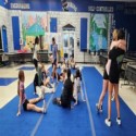 customer review photo with cheer mats for school sports
