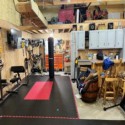 home gym in basement