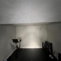 black tiles over carpet in home gym