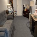 interlocking carpet tiles in basement