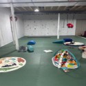 indoor playground flooring tiles in basement