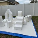 white foam mats for soft play rental company