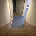 gray pvc interlocking tiles in basement