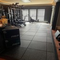 rubber tiles in basement gym
