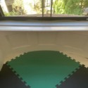 foam mats installed for playroom