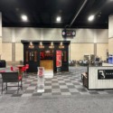 black and gray foam tiles for trade show