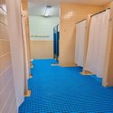 wet area tiles in locker room