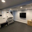 basement rubber gym flooring