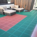 interlocking deck tiles for roof top