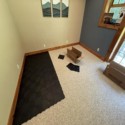 black staylock orange peel tiles for home gyms