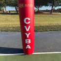 pole padding with custom graphics
