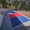 outdoor court with interlocking court tiles