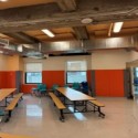 orange wall padding in schools