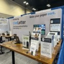 wood grain foam tiles for trade show booth