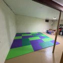 colorful foam tiles for basement playroom